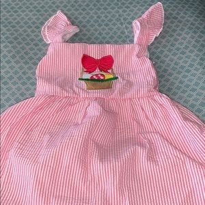 Seersucker Easter dress
